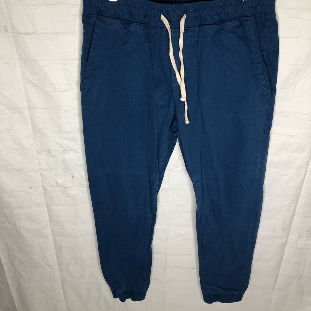 JackThreads JT Mens Size Medium Blue Jogger Ankle Pants Drawstring Waist